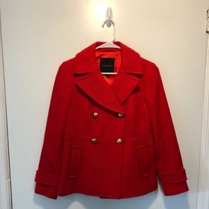 Red Talbots Peacoat